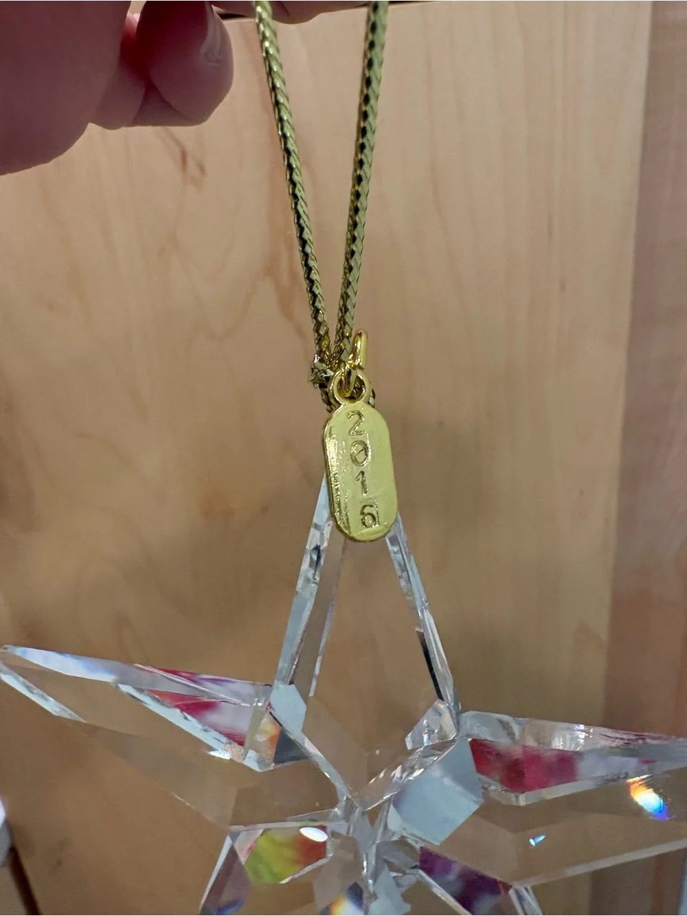 Lenox 2016 Annual Optic Star Crystal Holiday Ornament
